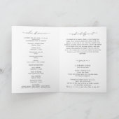 Modern Herdenkingsprogramma voor een uitvaart met Kaart (Binnen)