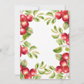 Modern Herfst Autumn Apple lokaal geteeld Baby sho Kaart (Achterkant)