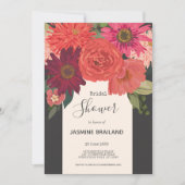 Modern herfst bloemenboeket Vrijgezellenfeest Kaart (Voorkant)