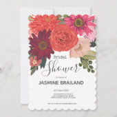 Modern herfst bloemenboeket Vrijgezellenfeest Kaart (Voorkant)