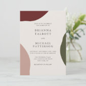 Modern Herfst Eenvoudige Plezier Huwelijk Kaart (Staand voorkant)