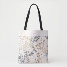 Modern Herfst gebladerte Tote Bag