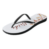 Modern Herfst Greenery Geometrische Gepersonalisee Teenslippers (Schuin)