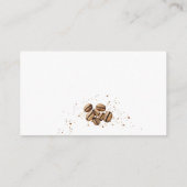 Modern Herfst Koffie Baby shower Luier Baby shower Informatiekaartje (Achterkant)