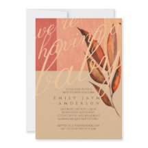 Modern herfst laat Baby shower