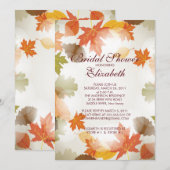 Modern herfst laat de Bridal Shower Uitnodiging (Voorkant / Achterkant)