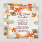 Modern herfst laat de Bridal Shower Uitnodiging (Voorkant / Achterkant)