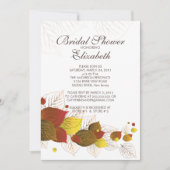 Modern herfst laat de Bridal Shower Uitnodiging (Voorkant)