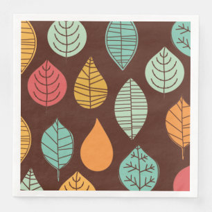 Modern Herfst Leaf Pattern Servet