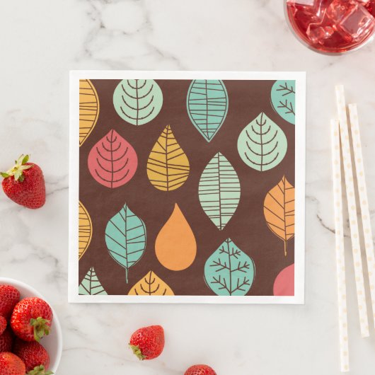Modern Herfst Leaf Pattern Servet (Insitu)