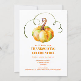 Modern Herfst najaar Thanksgiving pomkin Kaart