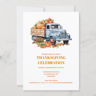 Modern Herfst najaar Thanksgiving pomkin Kaart