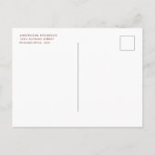 Modern Herfst najaar Thanksgiving vakantiebeweging Aankondigingskaart (Achterkant)