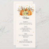 Modern Herfst Pompoenen Thanksgiving Menu (Voorkant / Achterkant)