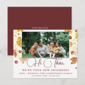 Modern Herfst Waterverf Nieuw Buurman Briefkaart (Voorkant / Achterkant)