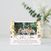 Modern Herfst Waterverf Nieuw Buurman Briefkaart (Staand voorkant)