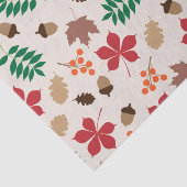 Modern herfstbladeren en eikelpatroon tissuepapier (Detail)