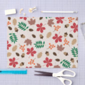 Modern herfstbladeren en eikelpatroon tissuepapier (Craft)