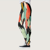 Modern Herfstbladeren Patroon Leggings (Links)
