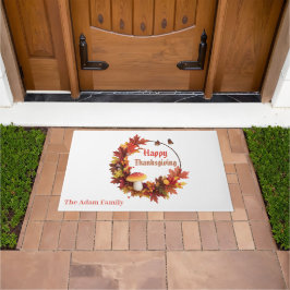 Modern herfstverlof Happy Thanksgiving Deurmat
