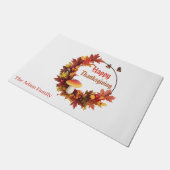 Modern herfstverlof Happy Thanksgiving Deurmat (Schuin)