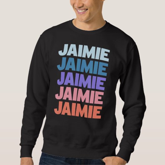 Modern Herhaalde Tekst Jaimie Trui (Voorkant)