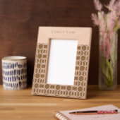 Modern herhalingspatroon gegraveerde lijstjes (Links)