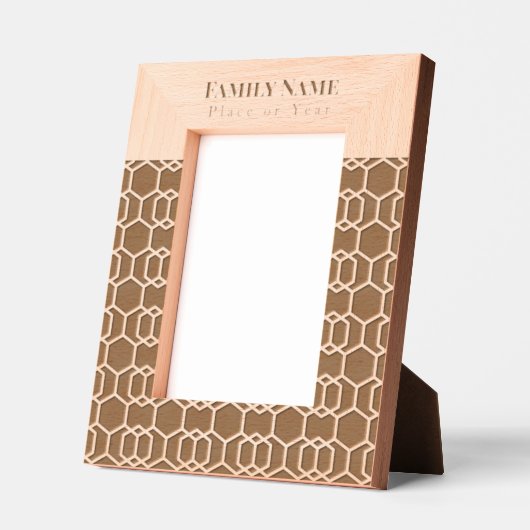 Modern herhalingspatroon gegraveerde lijstjes (Links)