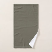 Modern Heritage Effen Houtskool Olijf Bad Handdoek (Handdoek)