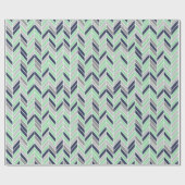Modern Herringbone Chevron Geometric Pattern Cadeaupapier (Vlak)