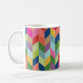 Modern Herringbone Pattern Koffiemok (Links)