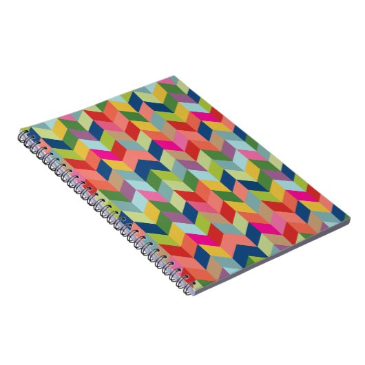 Modern Herringbone Pattern Notitieboek (Rechterzijde)