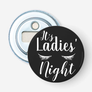 Modern Het is de nacht van de Dames Eyelashes Button Flesopener
