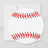 Modern het is een baby-honkbal babyschoeisel kaart (Achterkant)