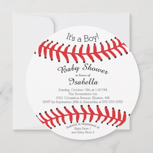 Modern het is een baby-honkbal babyschoeisel kaart (Voorkant)