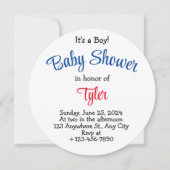 Modern het is een baby-honkbal babyschoeisel kaart (Voorkant)