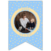 Modern Het is een Jongen Nieuwe Baby Jongen Pasgeb Vlaggetjes (Tweede vlag)