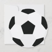 Modern het is een jongen voetbal baby douche uitno kaart (Achterkant)