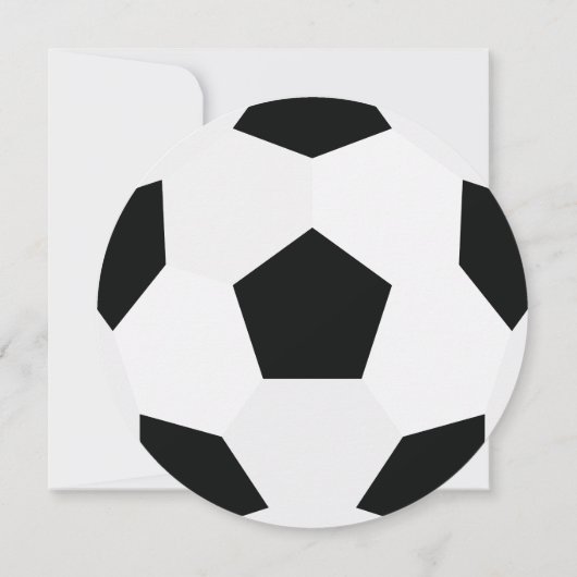 Modern het is een jongen voetbal baby douche uitno kaart (Achterkant)