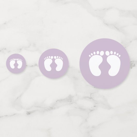 Modern Het is een meisje baby shower schattig paar Confetti (Voorkanten)