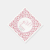 Modern Het is een meisje roze Baby shower Servet (Hoek)