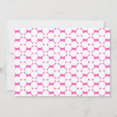 Modern Het is een meisje. Roze foto-Baby Sprinkle Kaart (Achterkant)