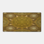 Modern hexa golden ursidae mandala art bureaumat (Voorkant)