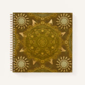 Modern hexa golden ursidae mandala art notitieboek (Voorkant)
