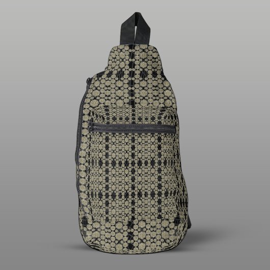 Modern Hexa Zwart Ivoor Wit Ursidae Sling Bag