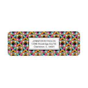 Modern Hexagon Quilt Pattern Etiket