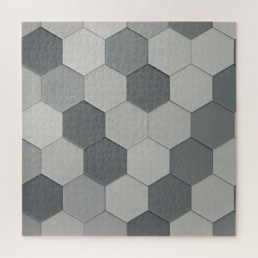 Modern Hexagon Tile Geometric Pattern Legpuzzel (Verticaal)