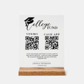 Modern High School Afstuderen College financiert Q Acryl Bord (Voorkant)