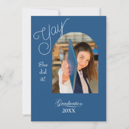 Modern High School Graduation Announcement - photo Kaart