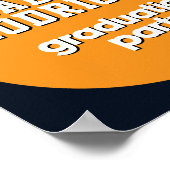 Modern High School Graduation Welcome Poster (Hoek)